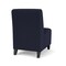 Lesro Siena Lounge Reception Armless Guest Chair, Black, OH Navy Upholstery SN1102 - alternate 3